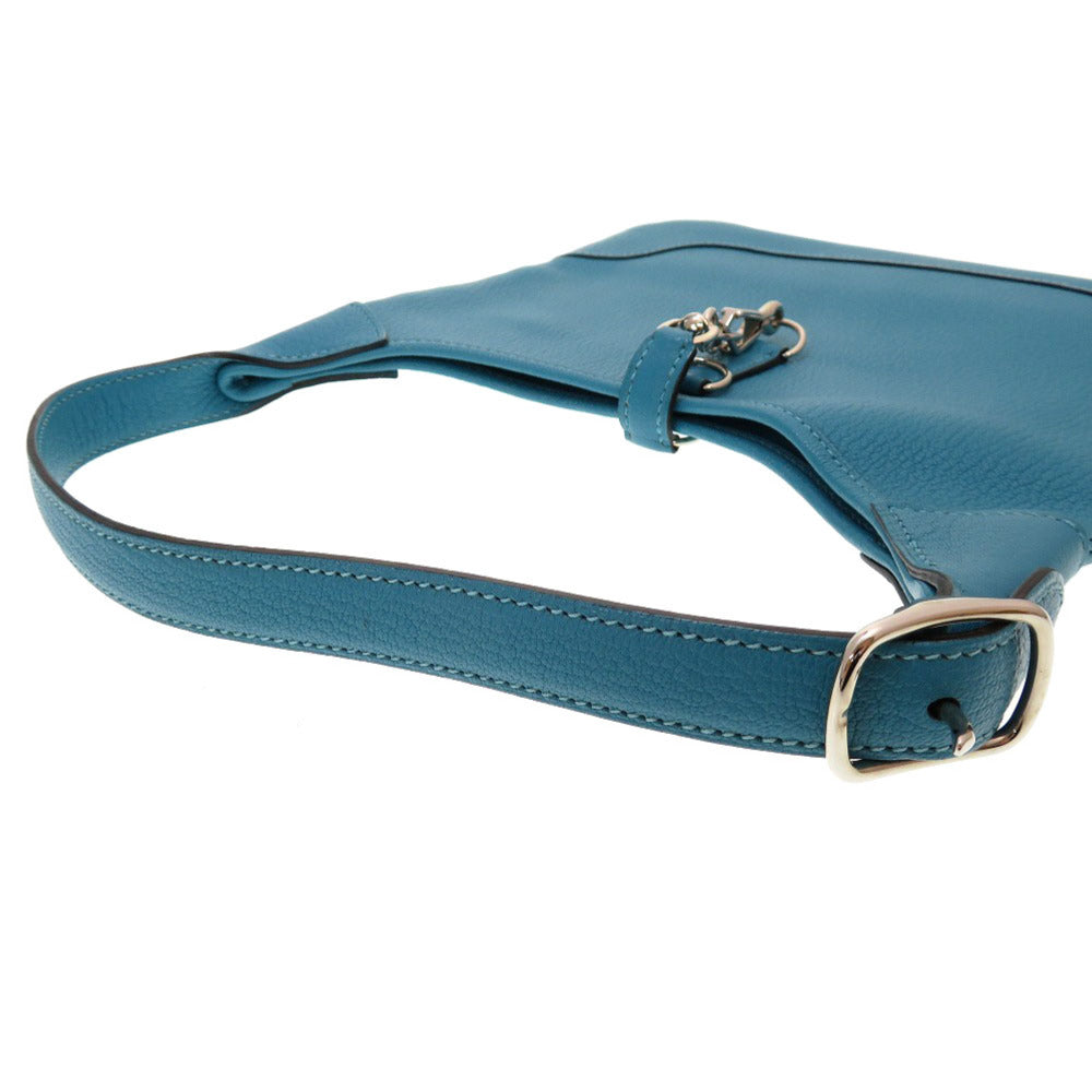 HERMES Shoulder Bag Shave Turquoise Trim 24 Women  d