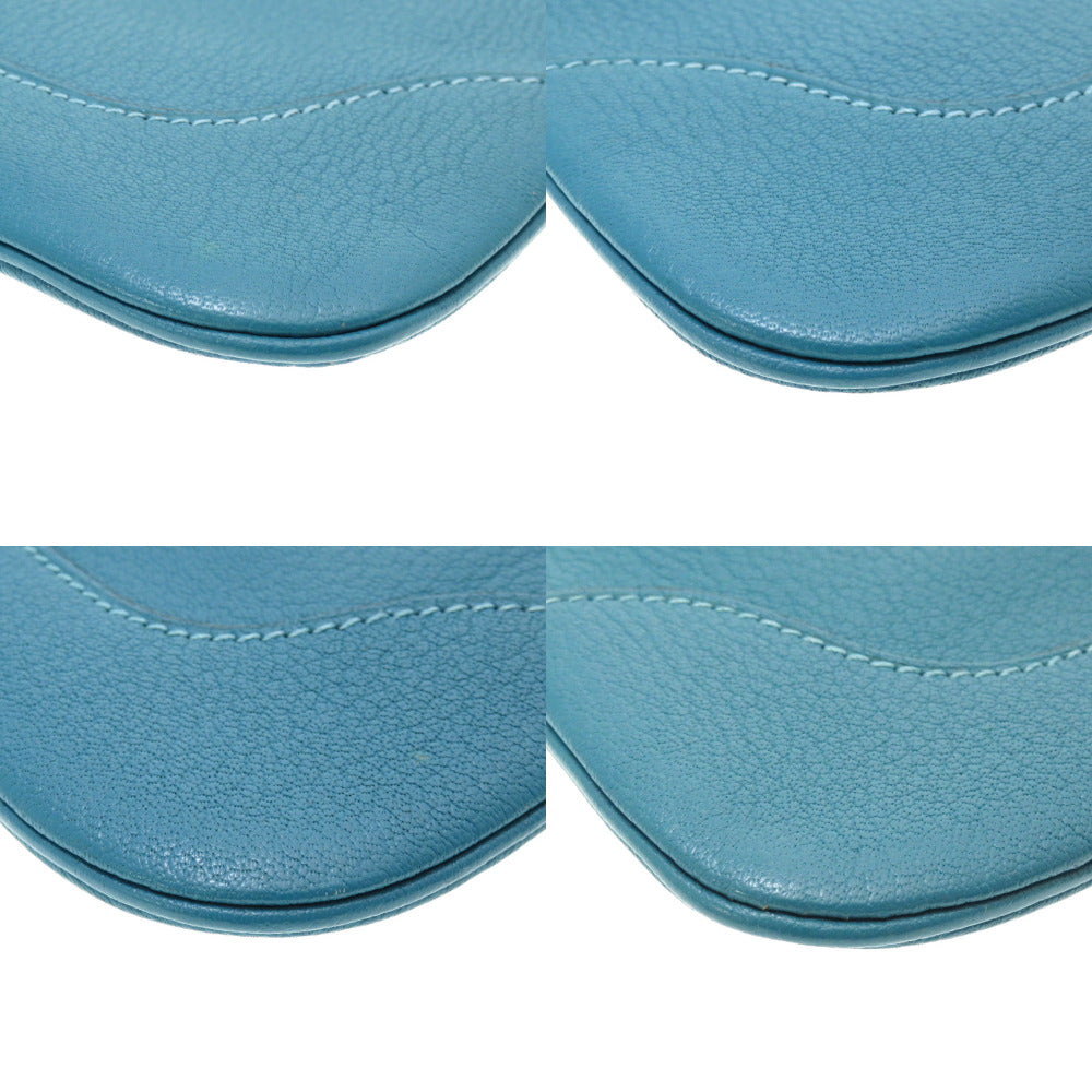 HERMES Shoulder Bag Shave Turquoise Trim 24 Women  d