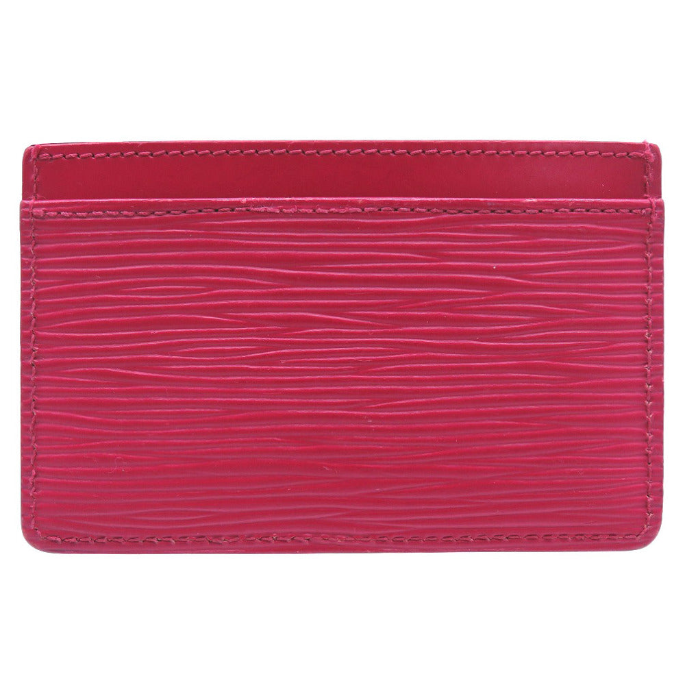 LOUIS VUITTON Card Case M60327 Epi Leather Fuchsia Epi Porte Cartes Simple Women  d
