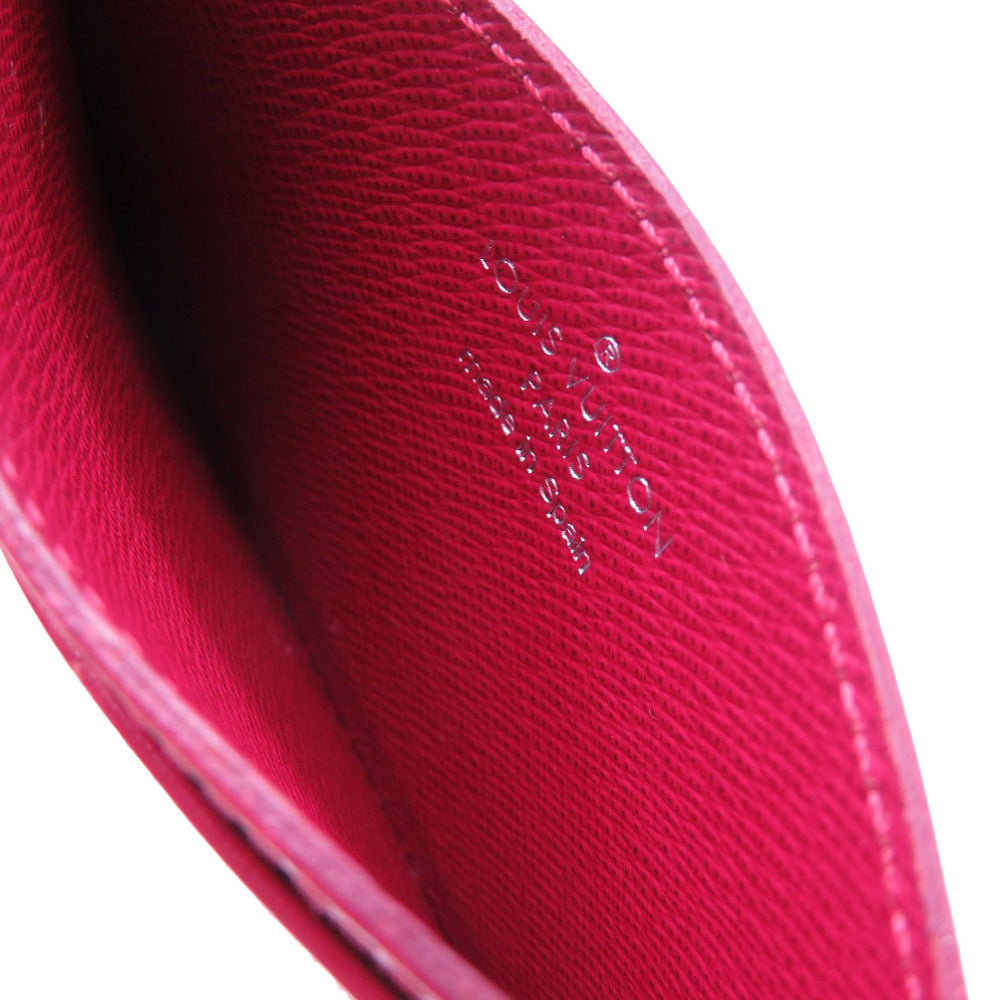 LOUIS VUITTON Card Case M60327 Epi Leather Fuchsia Epi Porte Cartes Simple Women  d