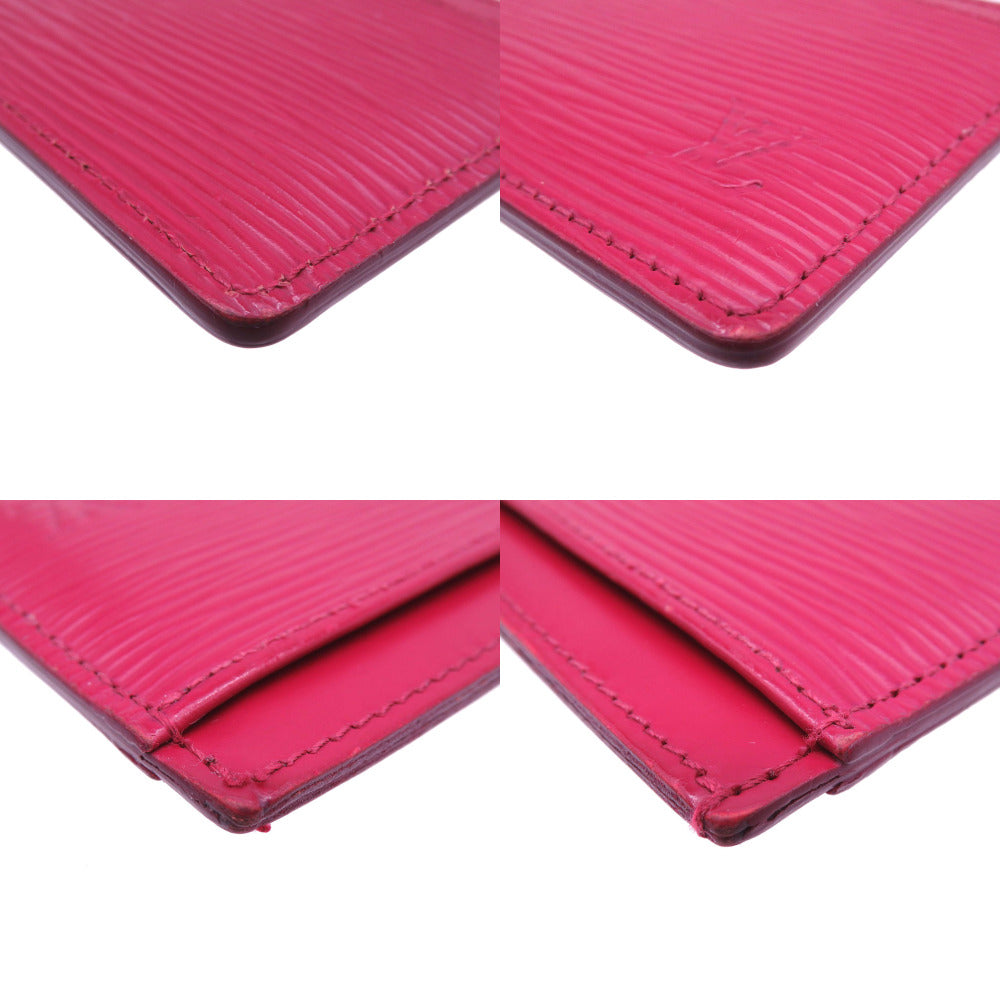 LOUIS VUITTON Card Case M60327 Epi Leather Fuchsia Epi Porte Cartes Simple Women  d