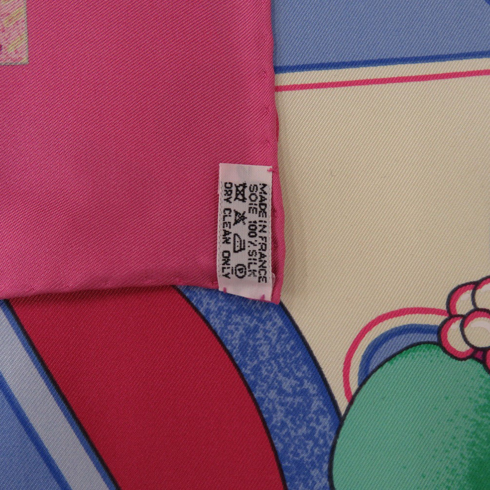 HERMES scarf silk pink Carre90 TIBET 2 Tibet 2 Women  d