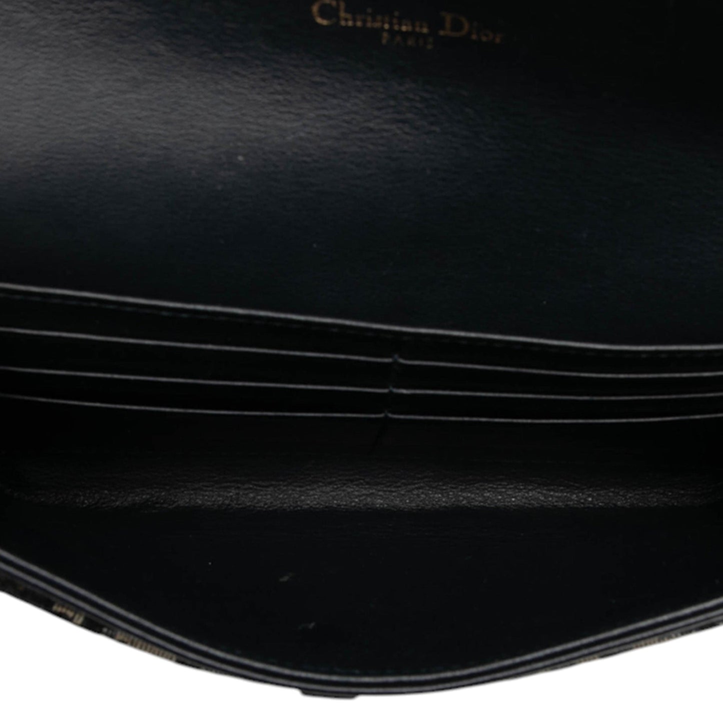 Blue Dior Oblique Canvas Saddle Wallet On Chain Crossbody Bag
