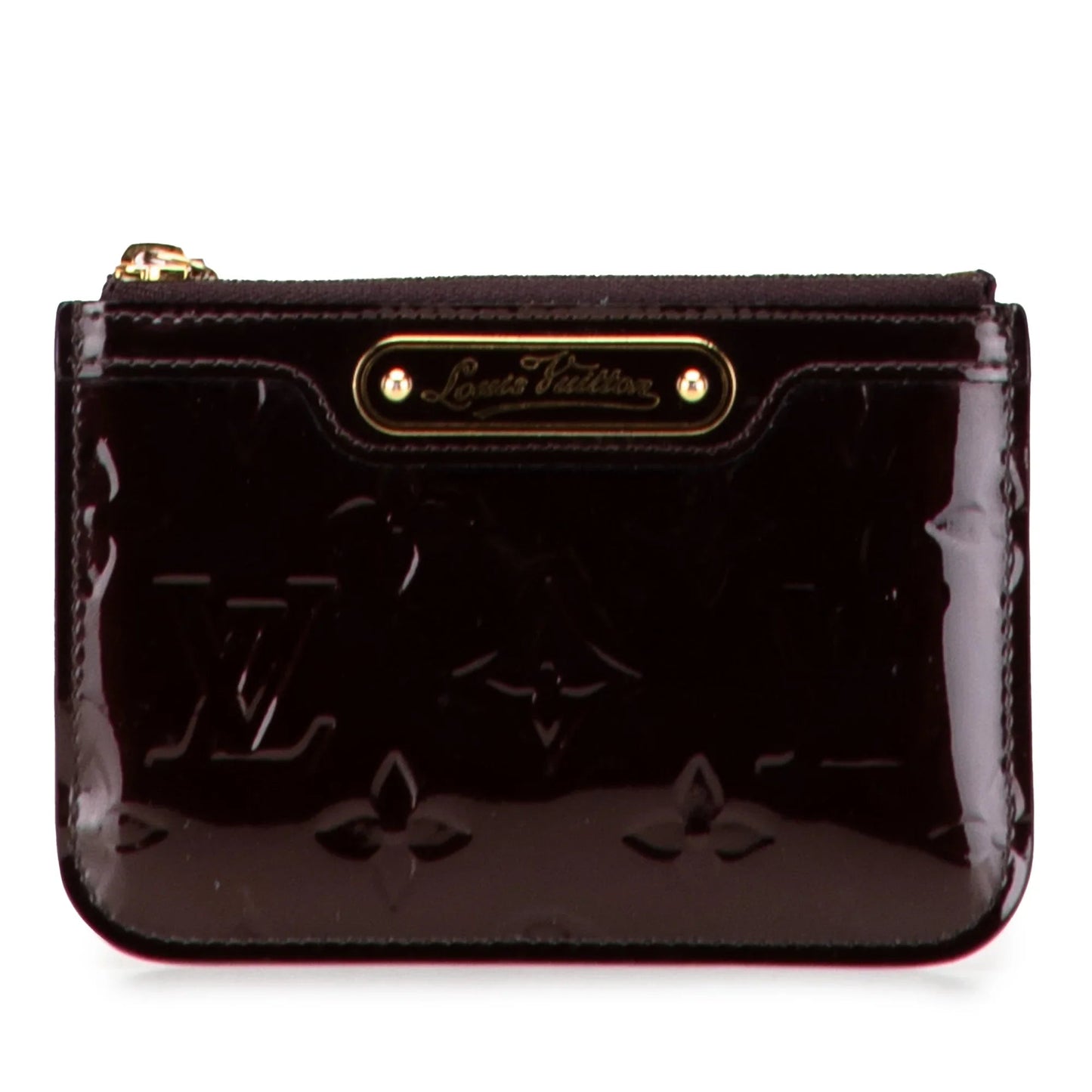 Purple Louis Vuitton Monogram Vernis Key Pouch