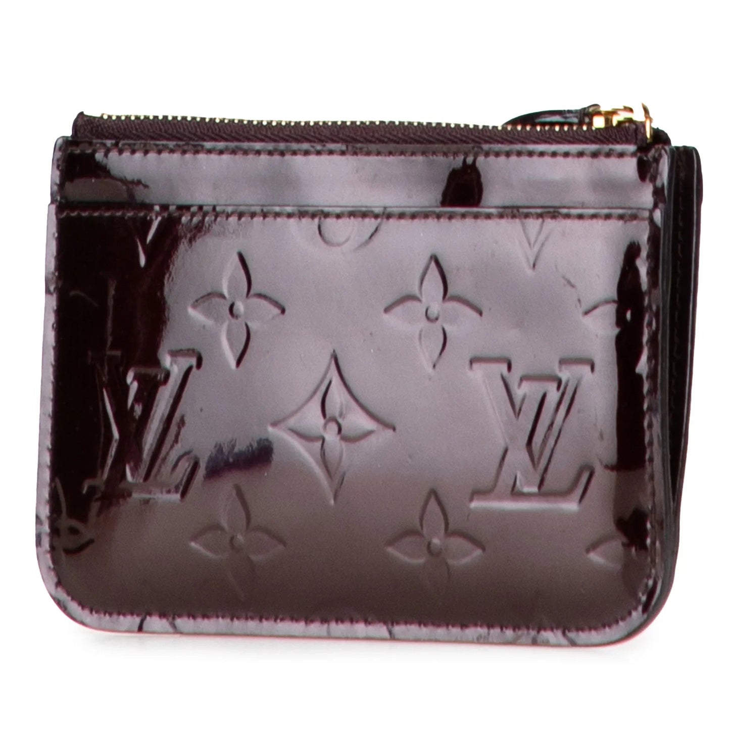 Purple Louis Vuitton Monogram Vernis Key Pouch
