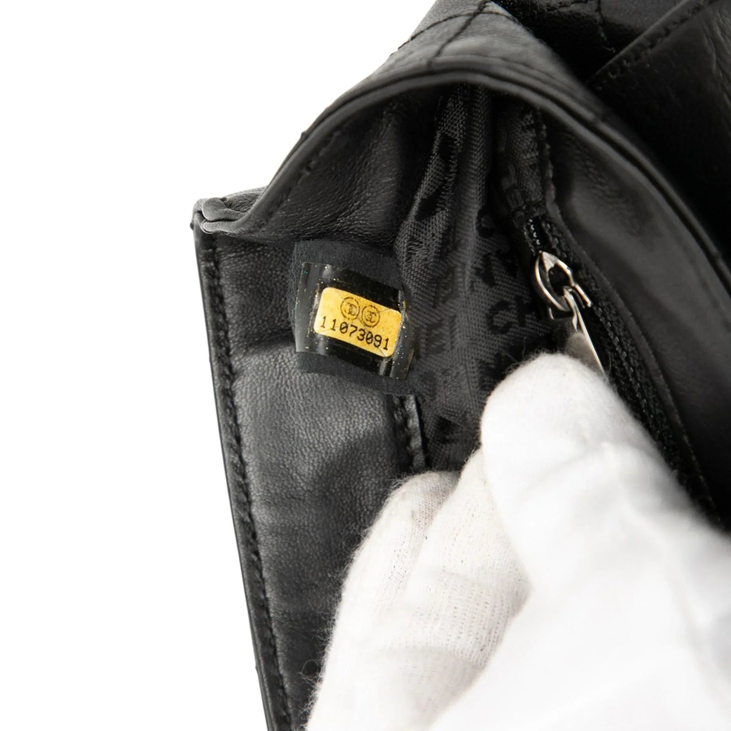 Black Chanel Camellia CC Choco Bar No 5 Lambskin Shoulder Bag