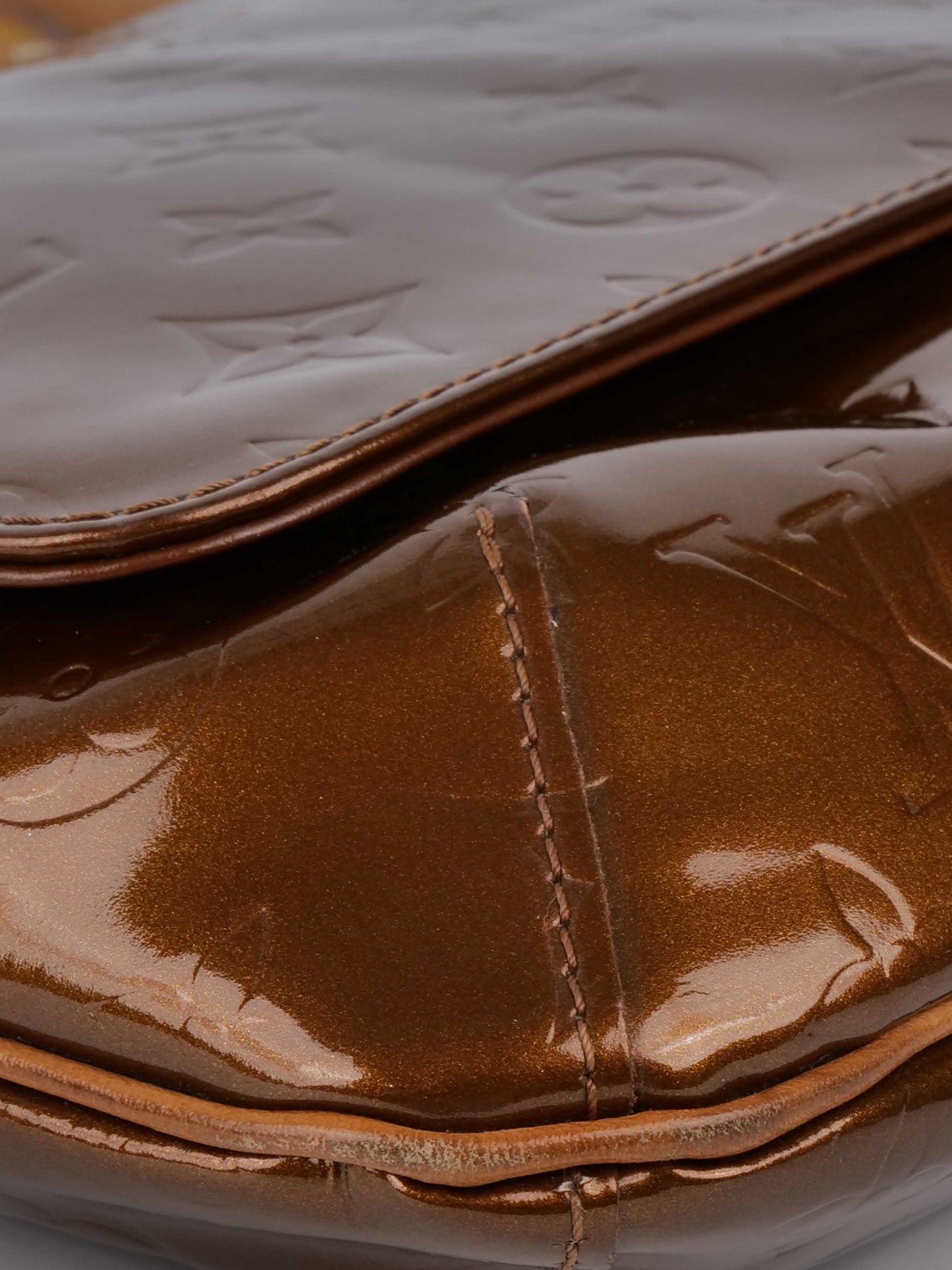Louis Vuitton Bronze Vernis Patent M tte Salsa Bag.