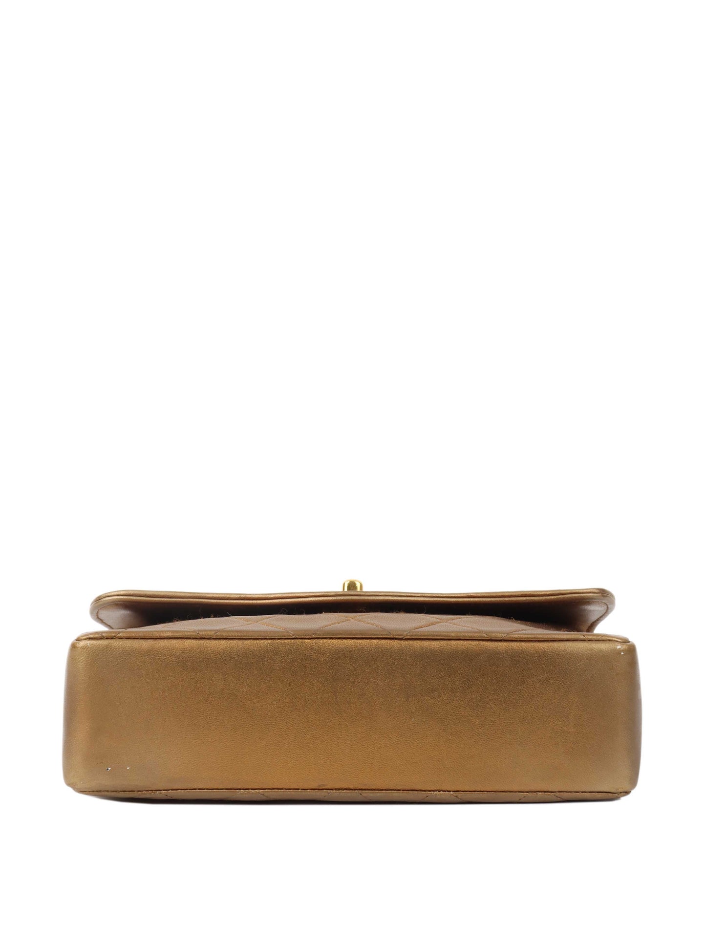 Chanel Gold Matellic   Chain Bag.