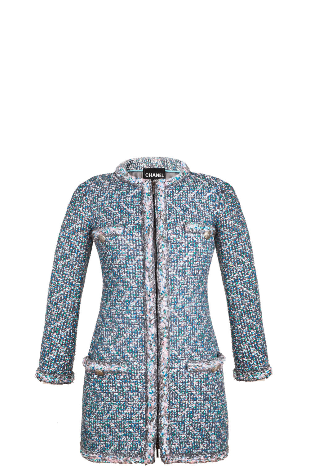 CHANEL Coat Fantasy Tweed