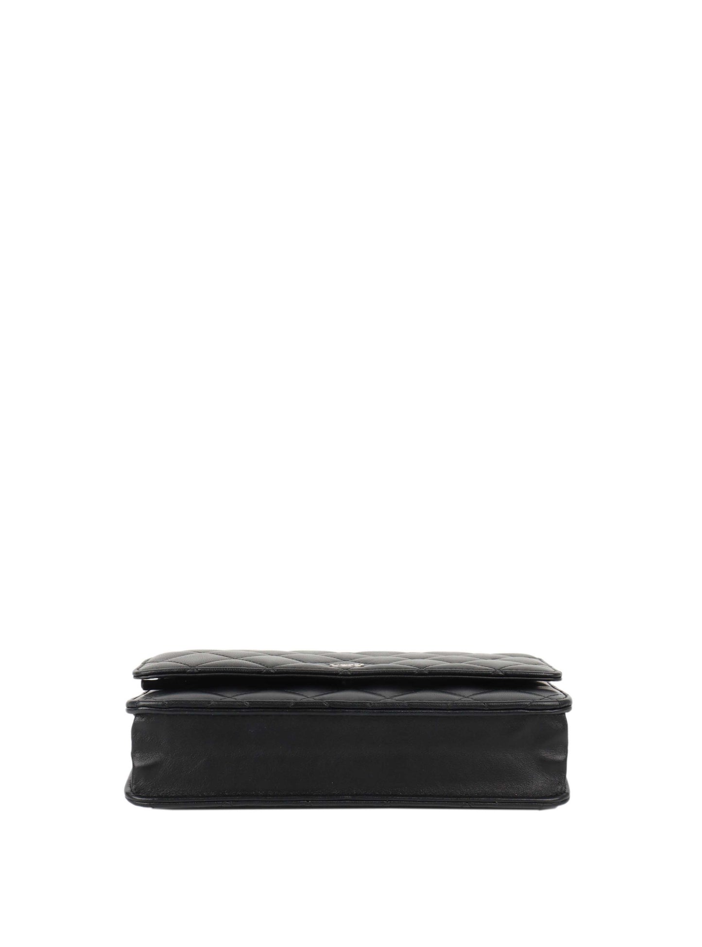 Chanel Black Lambskin Wallet on Chain SHW.