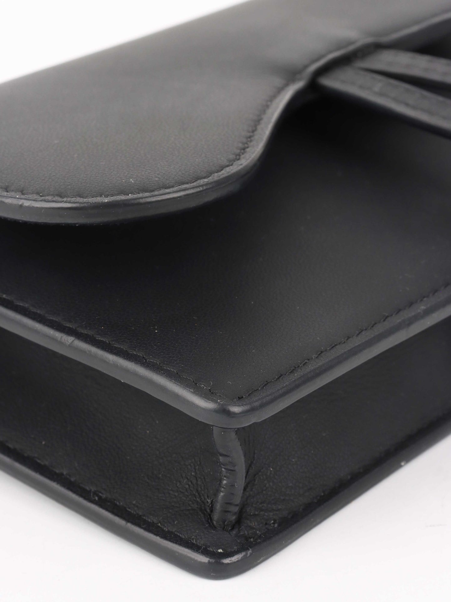 Dior Black Saddle Belt Pouch.