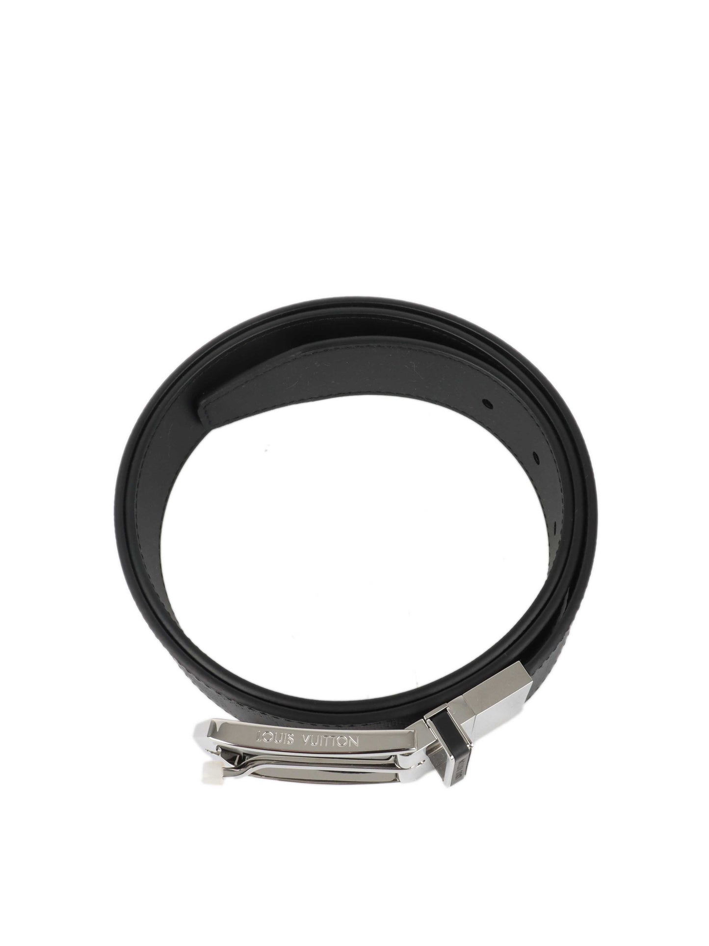 Louis Vuitton Black Leather Damier Infini Ceinture Boston Belt 95/38.