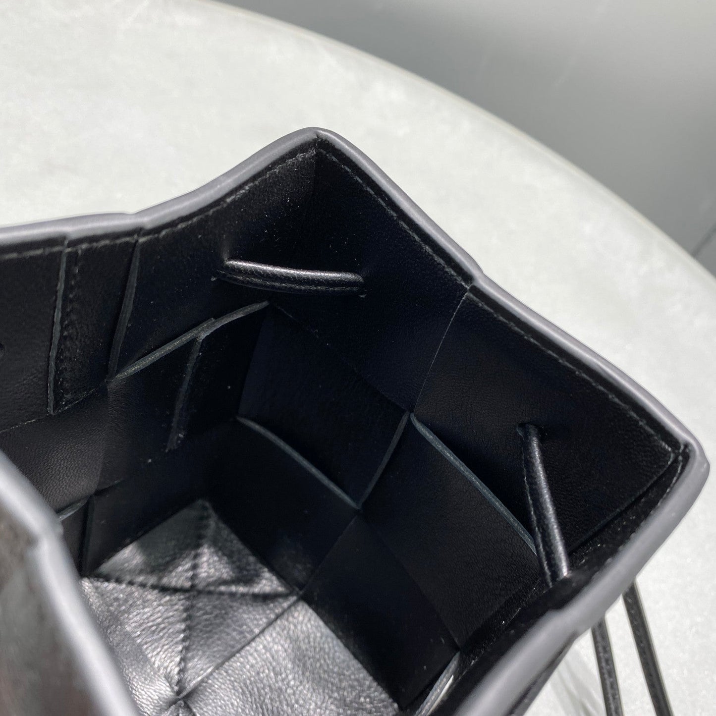 Top Quality Mini Cassette Bucket Bag Black, For Women, Bags 5.5in/14cm 680217VCQC48425