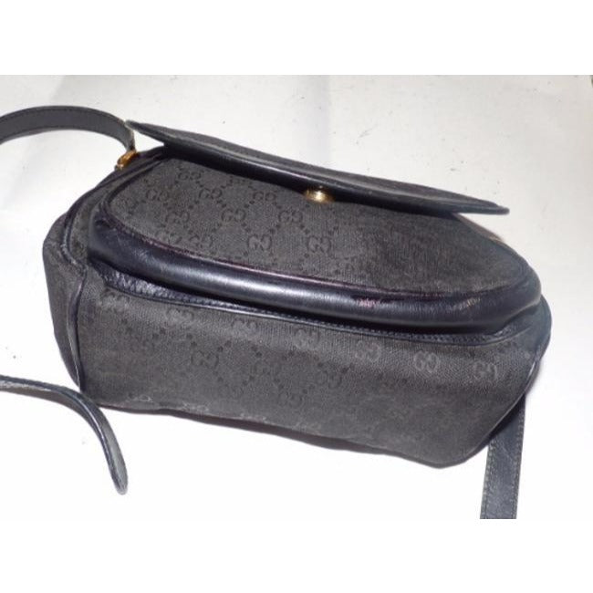 Gucci   Black Large G Logo Leather Hobo Bag
