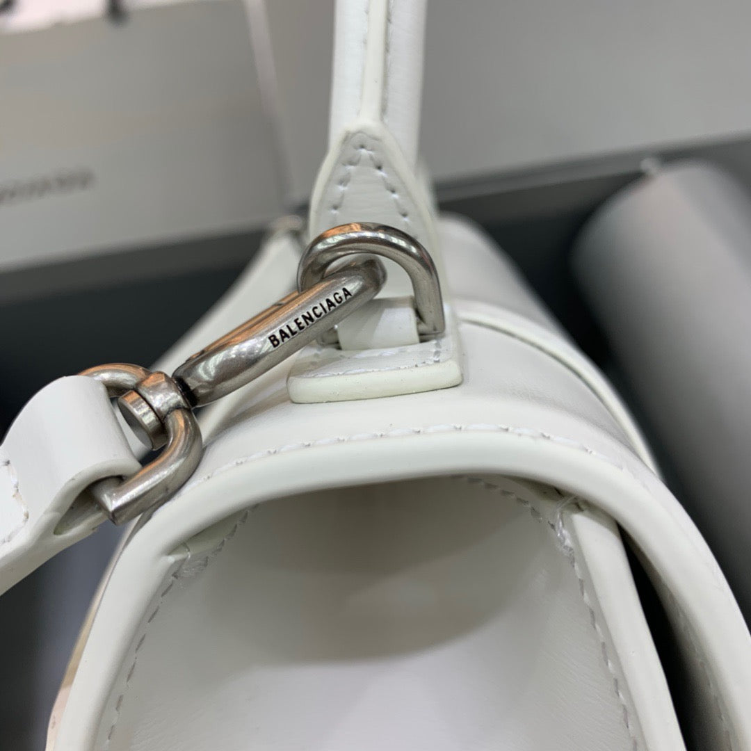 Top Quality Hourglass Small Handbag In White, For Women,  Bags 9in/23cm 5928331QJ4Y9028