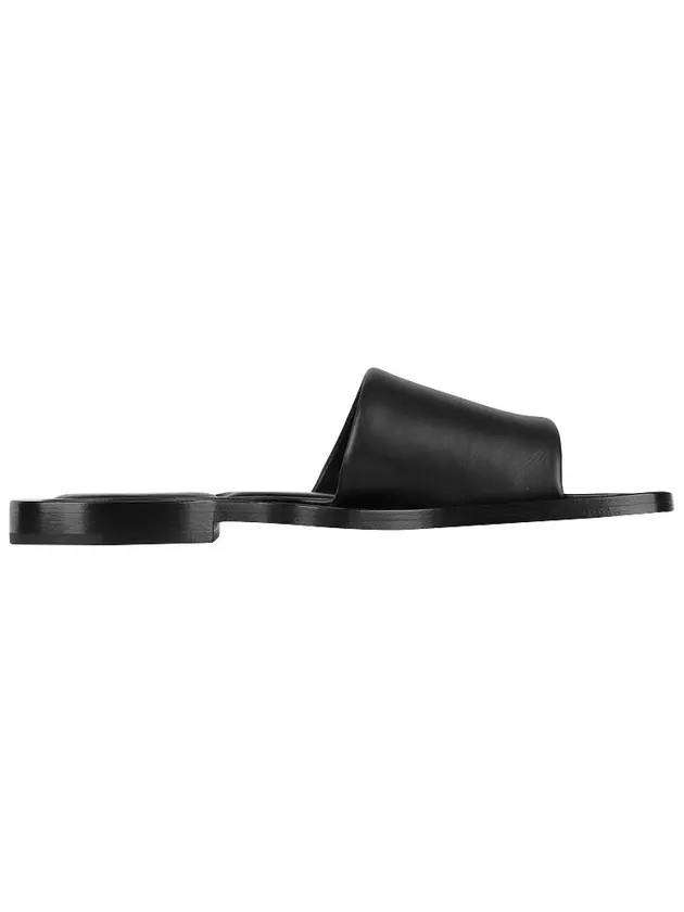 Luxury Balenciaga Trending 2025 Void Leather Slippers Black