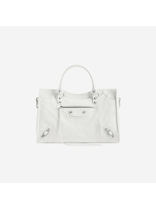 Luxury Balenciaga Trending 2025 Le City Medium Bag White