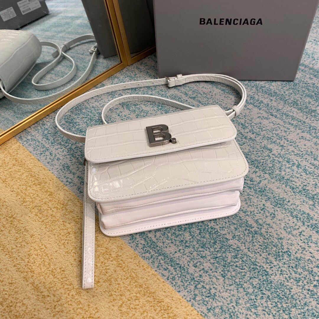 Top Quality Bolso Bandolera B In White, For Women,  Bags 7in/18cm
