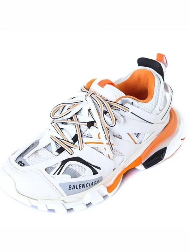 Luxury Balenciaga Trending 2025 Track Low Top Sneakers White Orange