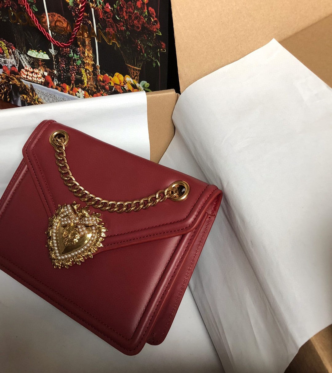 Top Quality Medium Devotion Bag Burgundy For Women 8.1in/20.5cm Top Quality