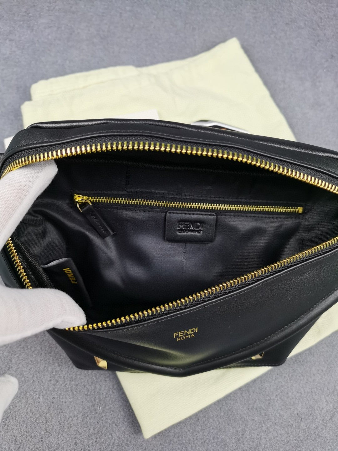 Top QualityTop Quality Little Monster Belt Bag Black For Men, Men’s Bags 7.9in/20cm FF