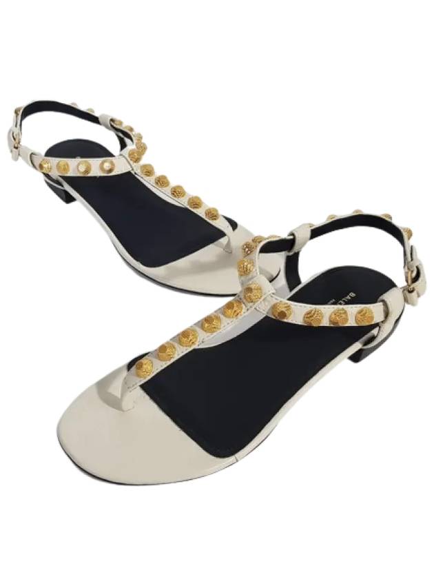 Luxury Balenciaga Trending 2025 Stud Strap Sandals White
