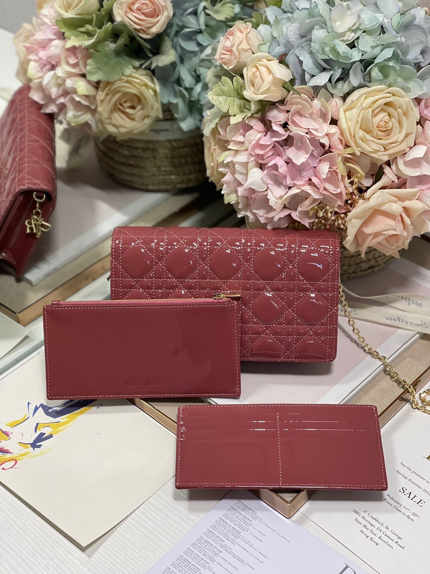 Top Quality Lady Pouch Crimson, For Women, Womens Handbags 8.5in/21.5cm CD