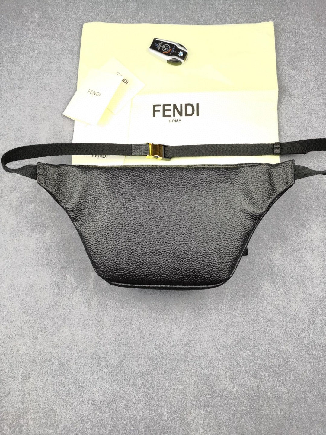Top QualityTop Quality Little Monster Belt Bag Black For Men, Men’s Bag 7.9in/20cm FF