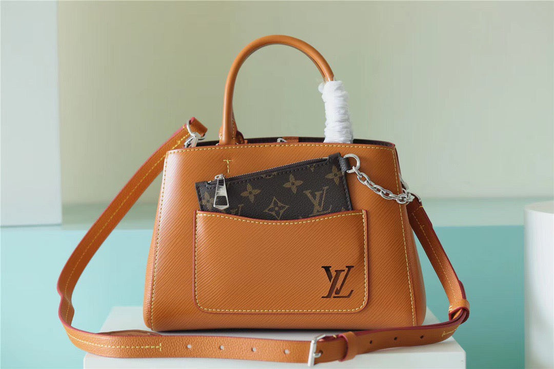 Top Quality Marelle Epi Caramel Brown For Women, Womens Handbags, Shoulder And Crossbody Bags 9.8in/25cm Top Quality 