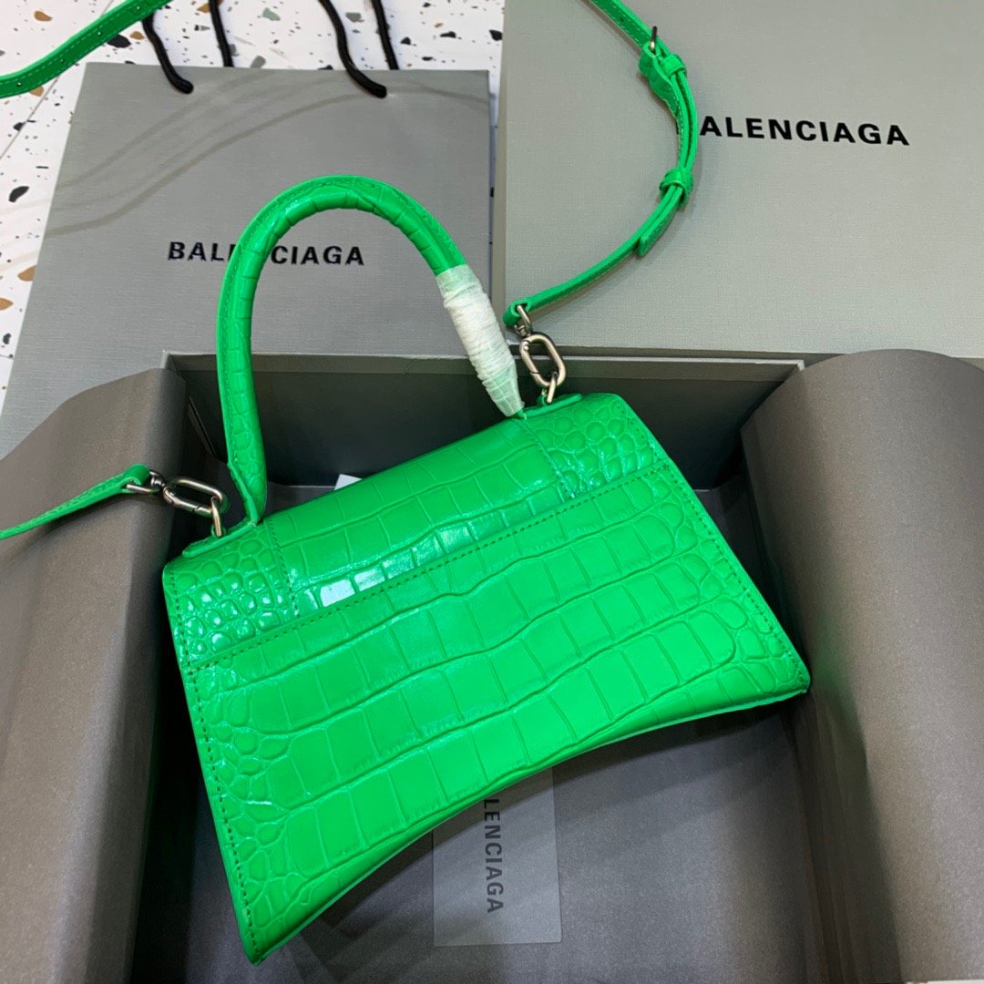 Top Quality Hourglass Small Handbag In Bright Green, For Women,  Bags 9in/23cm