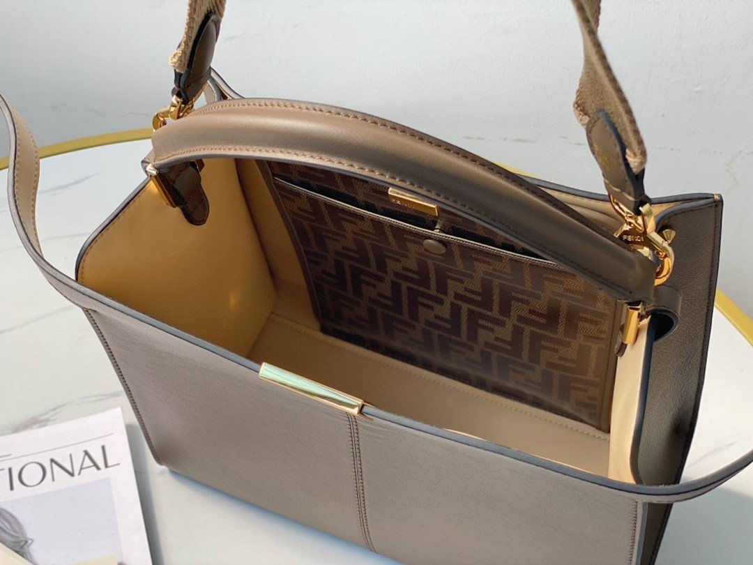FI Top Quality X-Lite Tote MeTop Qualityum Light Brown Bag For Woman 30cm/12in