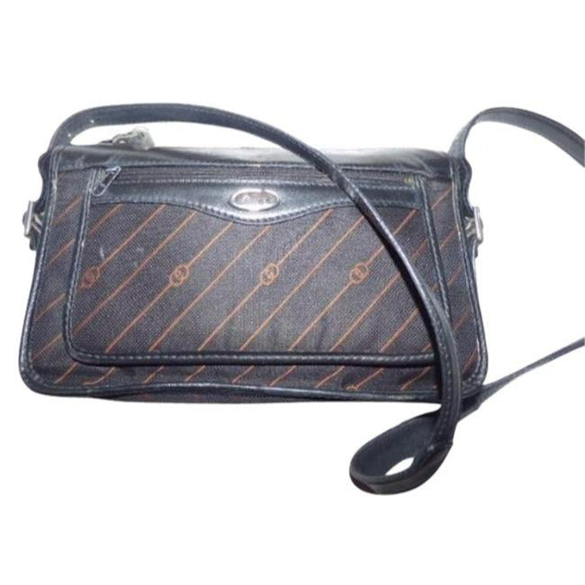 Gucci   Shades Of Brown Coated Canvas And Leather Shoulder Bag