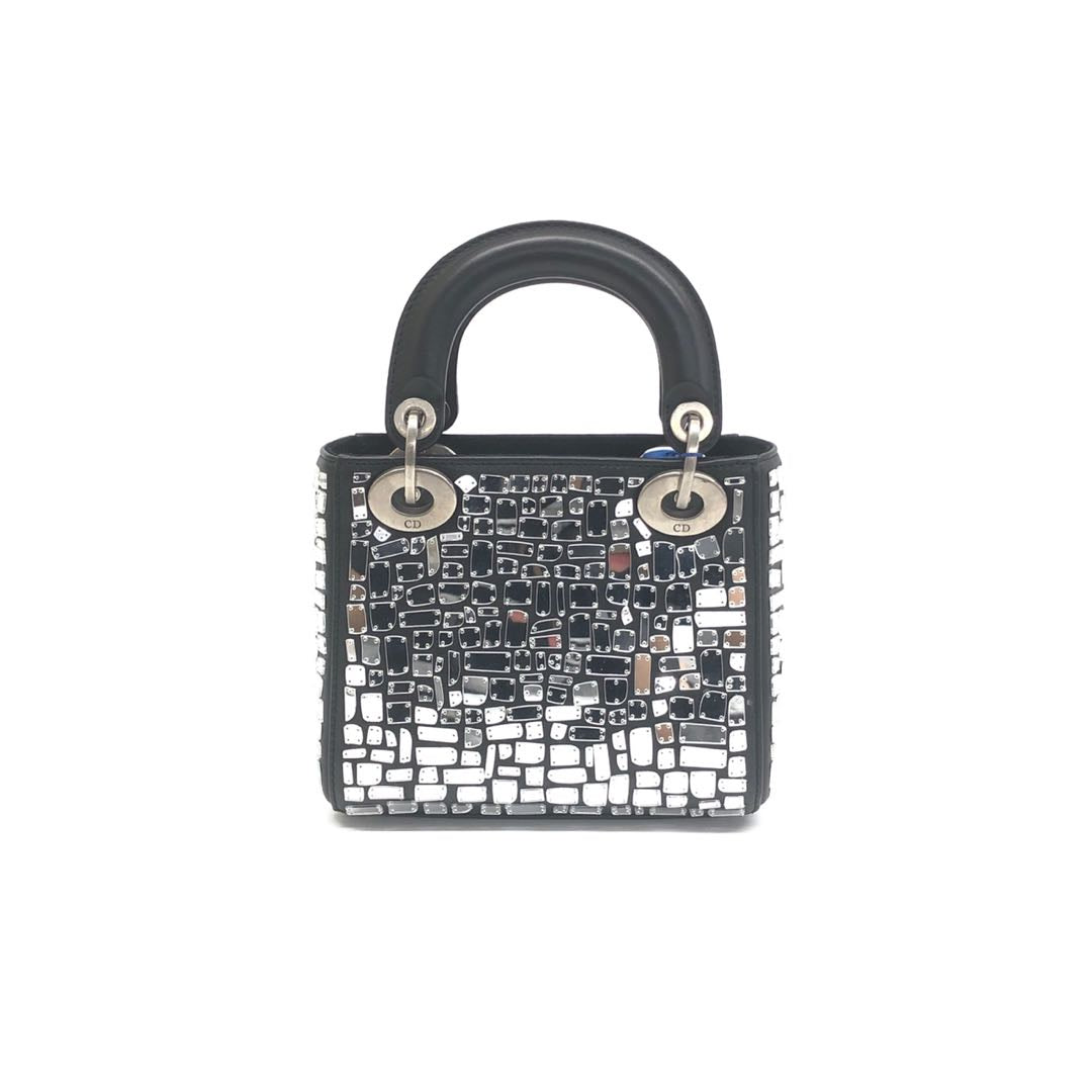 Dior Lady Dior Mosaic Embroidered Smooth Calfskin 2way Bag