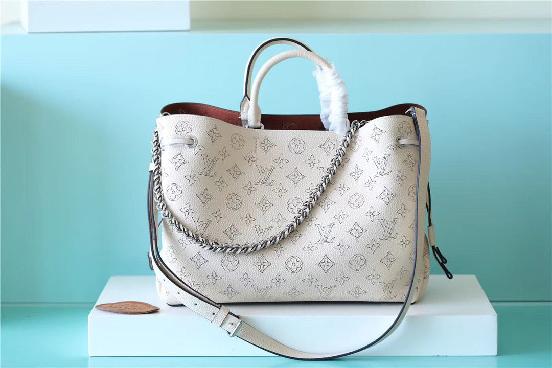 Top Quality Bella Tote Mahina Creme Beige For Women,  Shoulder And Crossbody Bags 12.6in/32cm Top Quality M59203