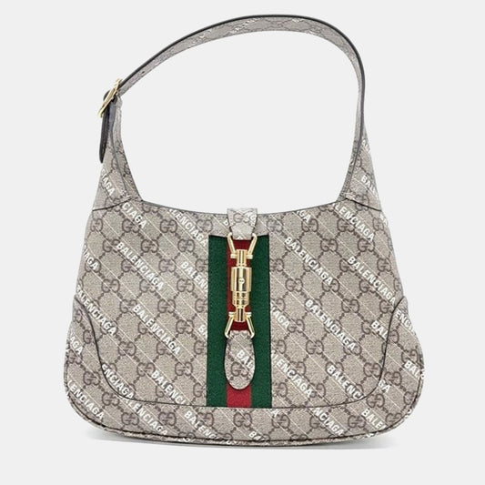 Gucci x Luxury Balenciaga Trending 2025 Hacker Project Jackie 1961 Small Hobo Bag