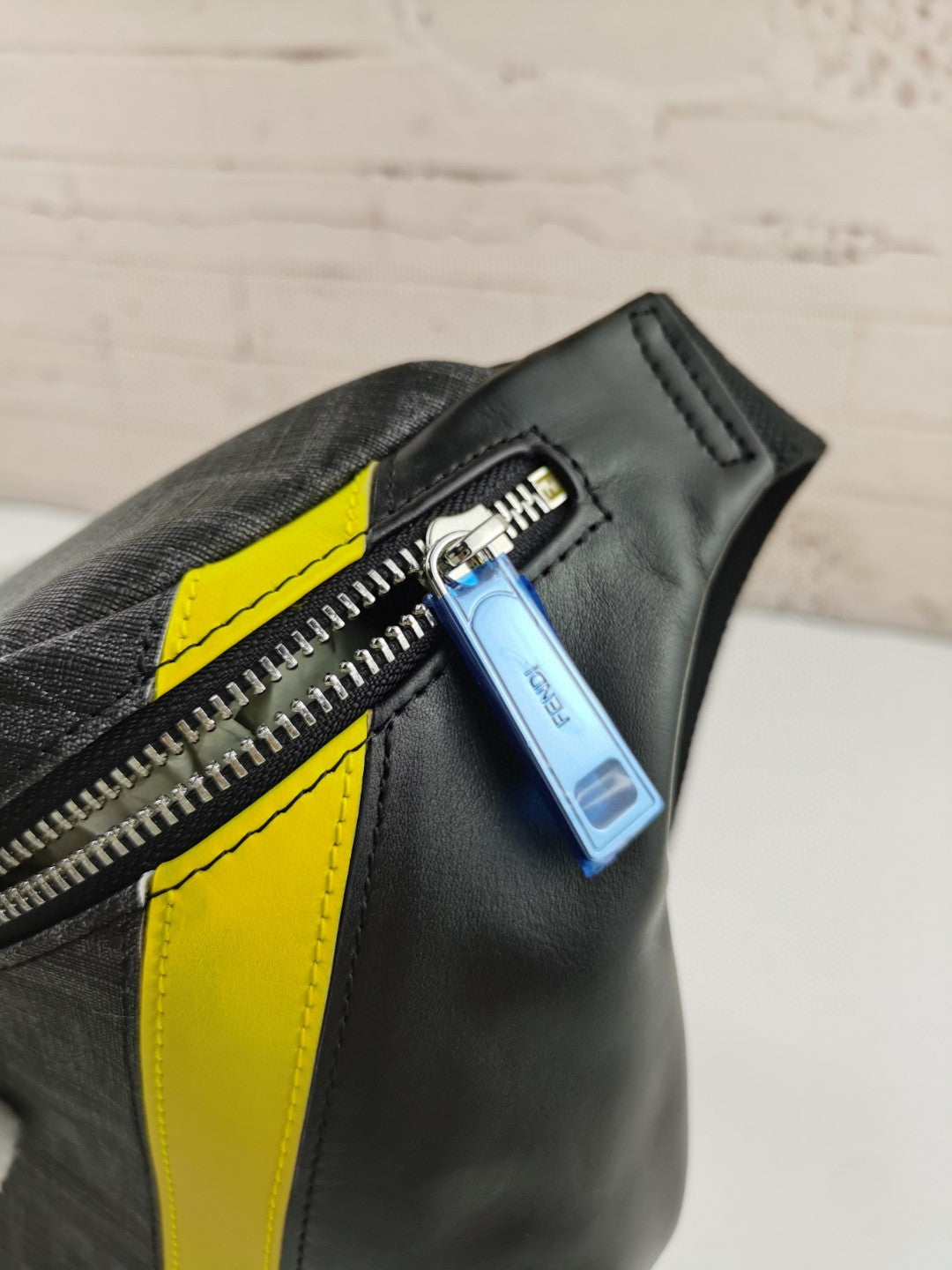 Top QualityTop Quality Belt Bag Grey/Yellow For Men, Men’s Bags 18.1in/46cm FF 7VA434A9XSF0R2A
