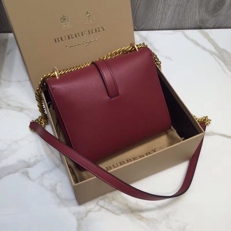 Top Quality Grommet Detail Crossbody Bag Dark Red For Women, Bags 7.1in/20cm