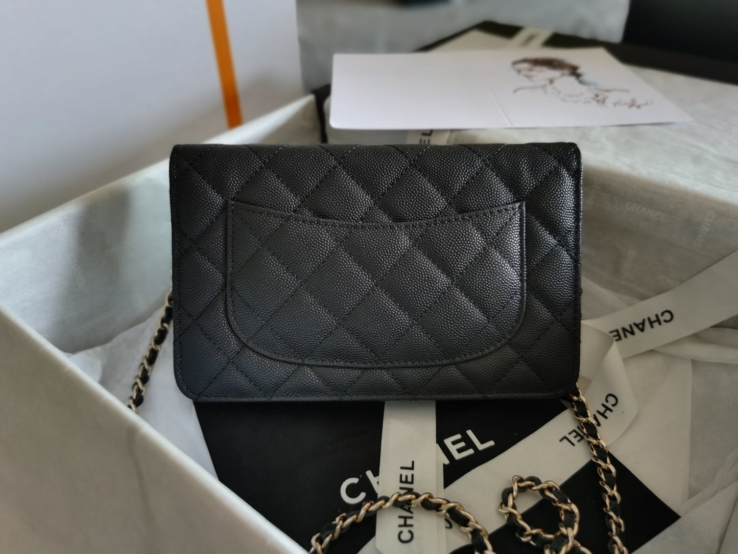 CHLMini Top Qualityap Bag Black For Women 7.2in/18.5cm