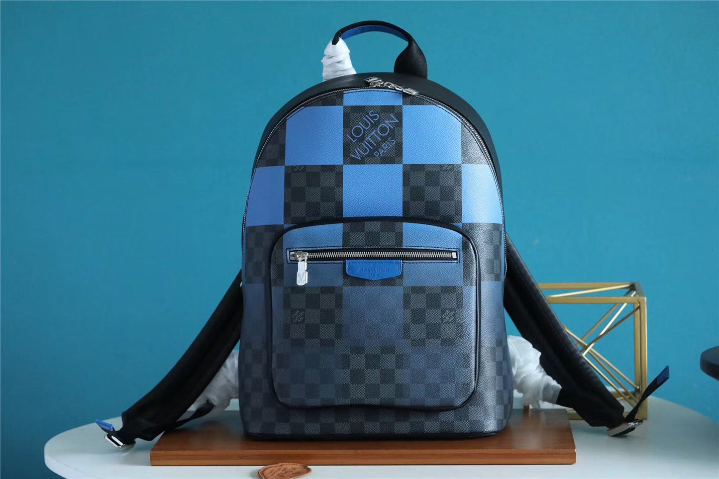 Top Quality Josh Backpack Damier Graphite Giant Blue For Men, Bags 40cm Top Quality N40402