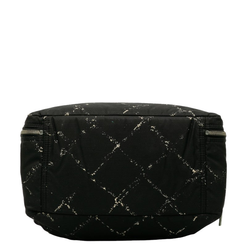 Chanel  Travel Line Handbags Mini Boston Bag Black Nylon Vinyl  CHANEL