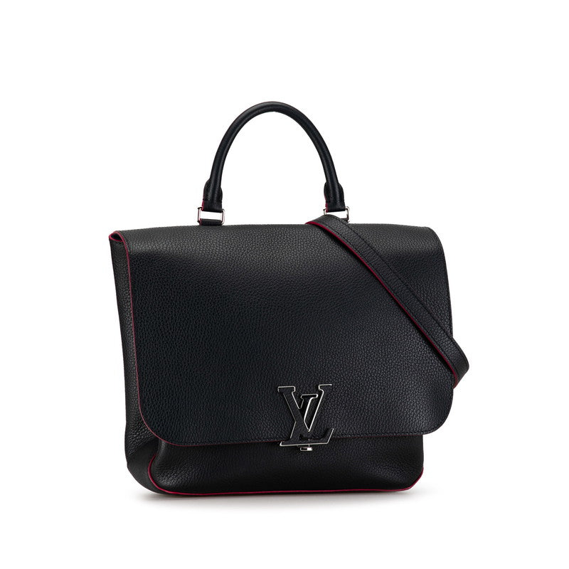 Louis Vuitton LV logo handbag shoulder bag 2WAY M42285 Navy pink leather ladies LOUIS VUITTON