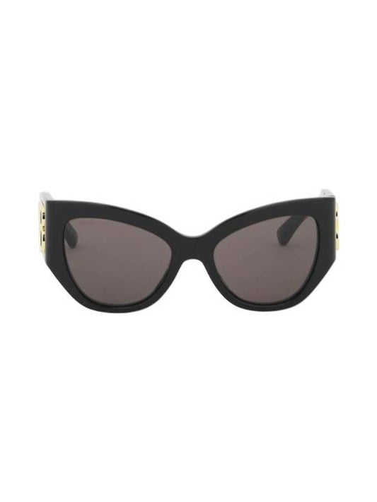 Luxury Balenciaga Trending 2025 BB Logo Cat-Eye Sunglasses Black