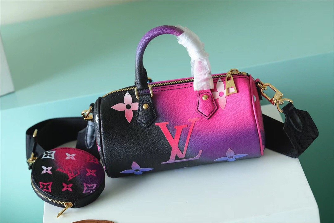 Top Quality Papillon BB Bag Classic Monogram For Women 20cm Midnight Fuchsia Top Quality M59860