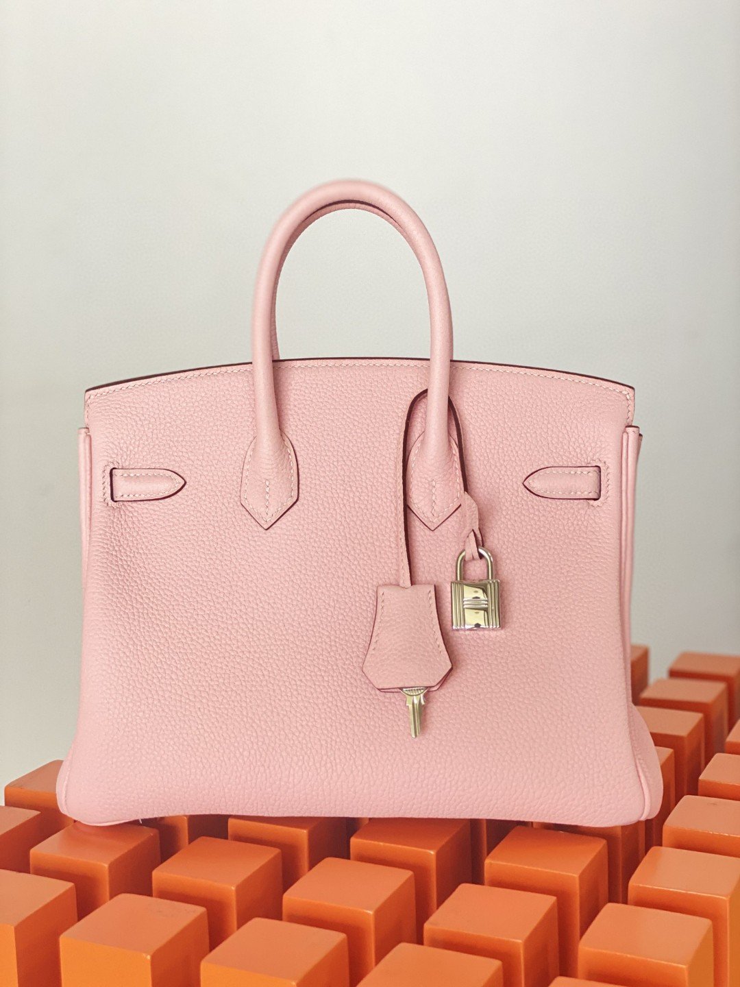 Top Quality Birkin Nata Swift Pink For Women SiTop Qualityer Toned Hardware 10in/25cm