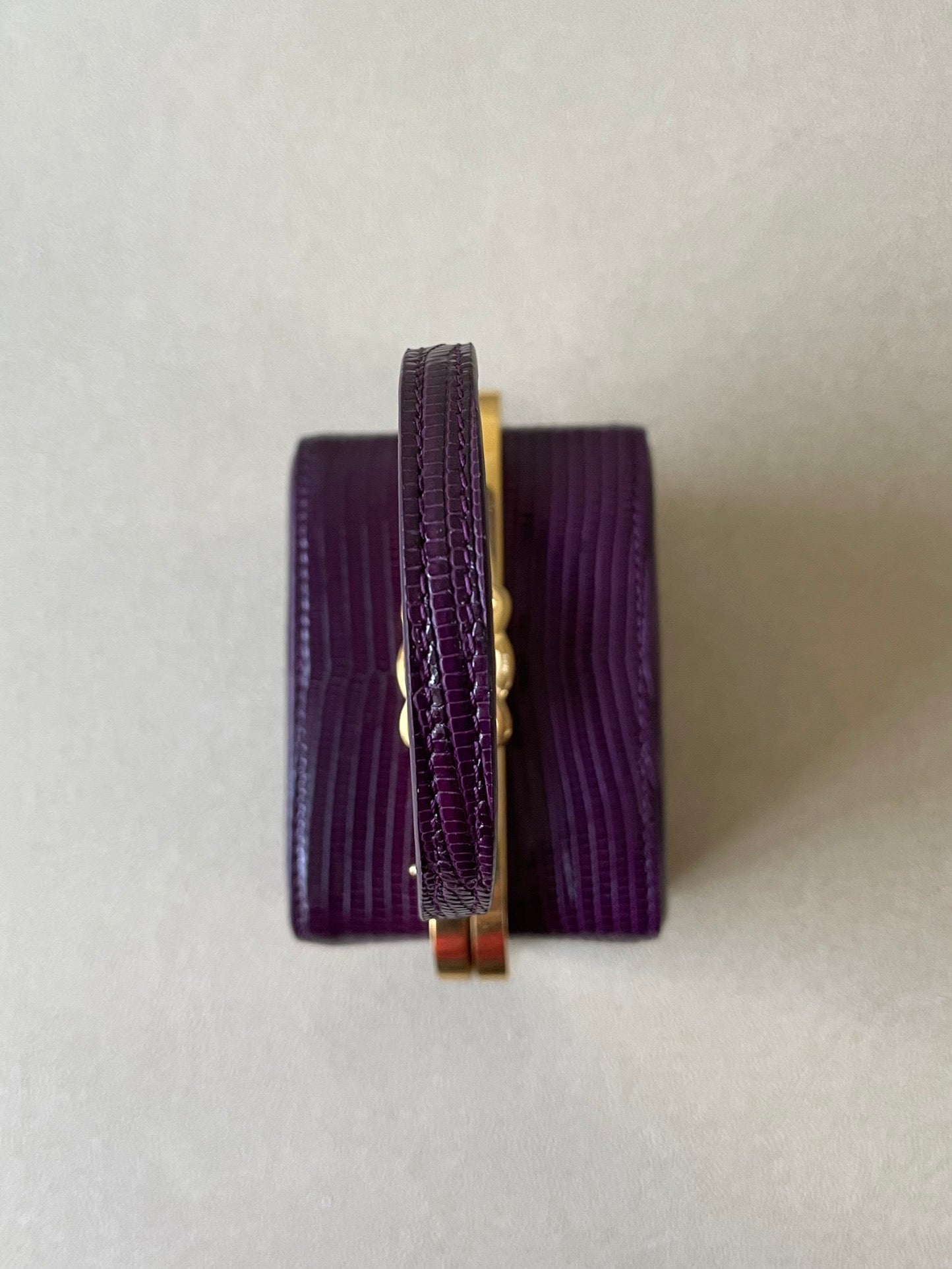 Top Quality Triomphe MinauTop Qualityere In Lizard Violet For Women 4in/10cm