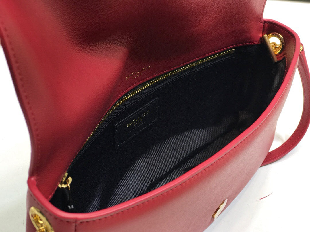 YSSL Kate Tassel Small Shoulder Bag Red For Women 10in/26cm YSL 