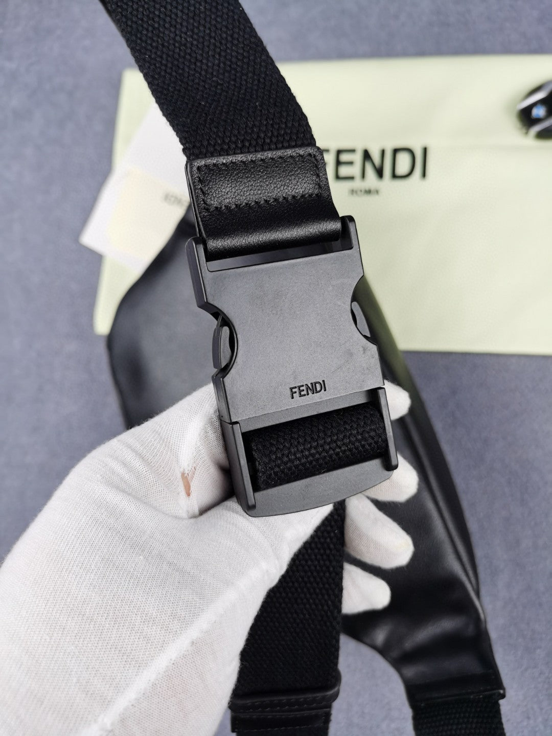Top QualityTop Quality Little Monster Belt Bag Black/Yellow For Men, Men’s Bags 7.9in/20cm FF