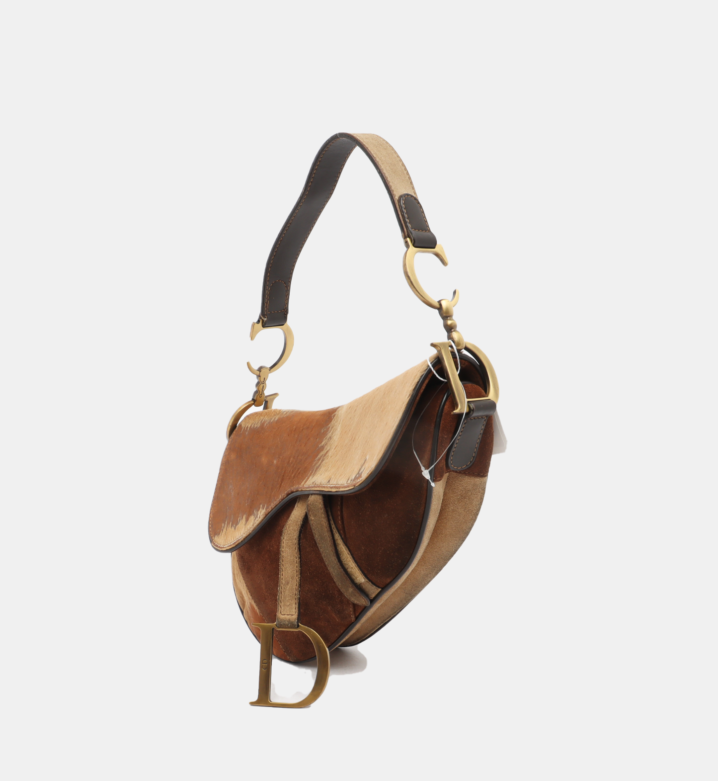 Dior Saddle   Brown Suede Medium