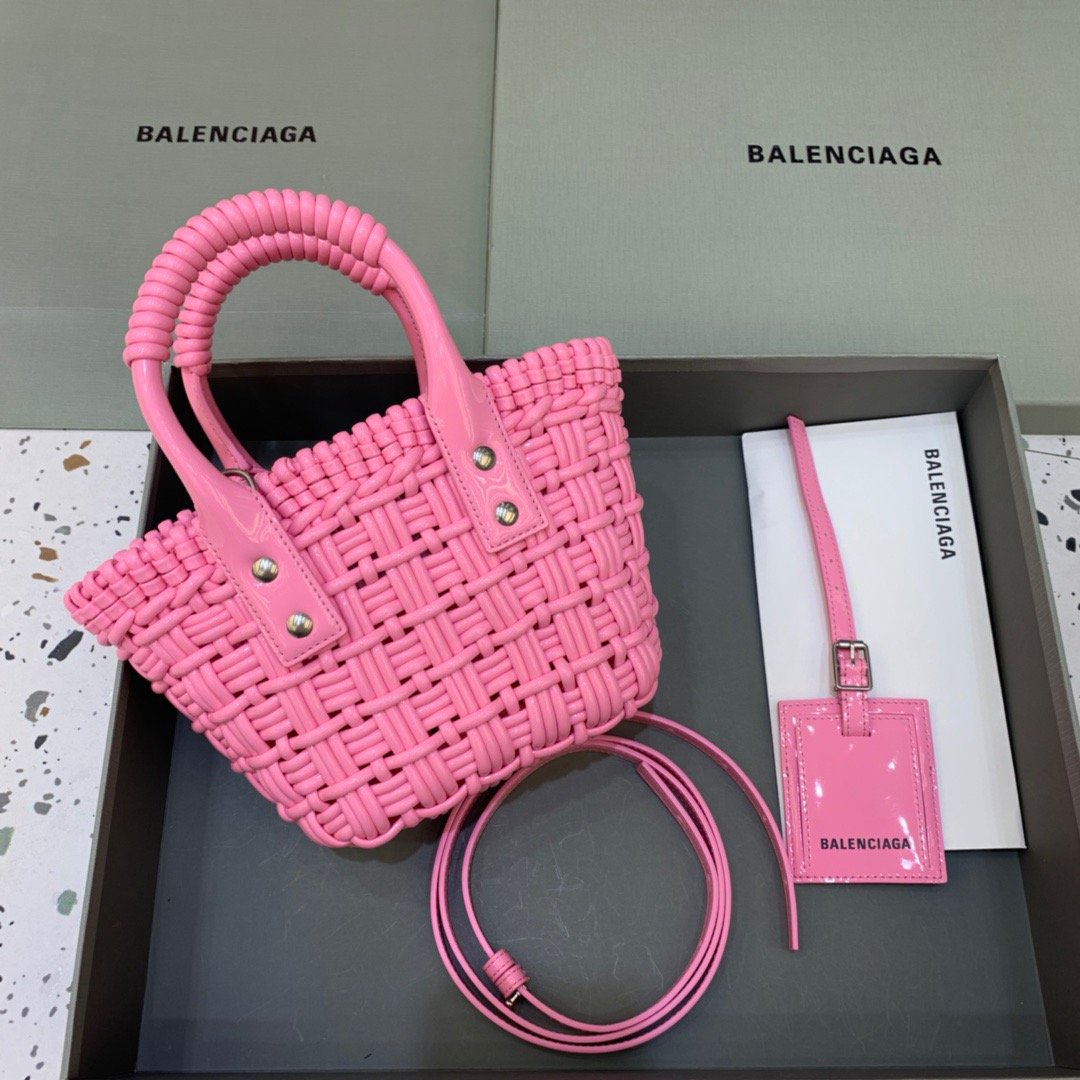 Top Quality Bistro XS Basket With Strap In Pink, For Women,  Bags 16.1in/41cm 6713422IE3Y5812