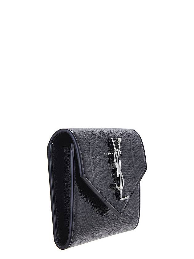 Luxury Saint Laurent Trending 2025 Cassandre Envelope Half Wallet Black